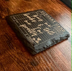 Bookish Library Card Coaster, Buy Books Tell Me Pretty, Reader Gift, Cozy Decor