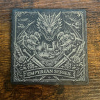 Fourth Wing Inspired Dragon & Lightning Slate Coaster Set, Bookish Fantasy Decor
