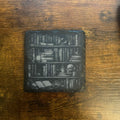 Dark Book Lover Coasters – Spooky Library Slate Drink Coasters- Set of 2