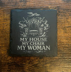 Fourth Wing Inspired Dragon & Lightning Slate Coaster Set, Bookish Fantasy Decor