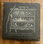 Night Court Coasters, BookTok Inspired Slate Coaster Set, Fantasy Reader Gift, Coffee Lover